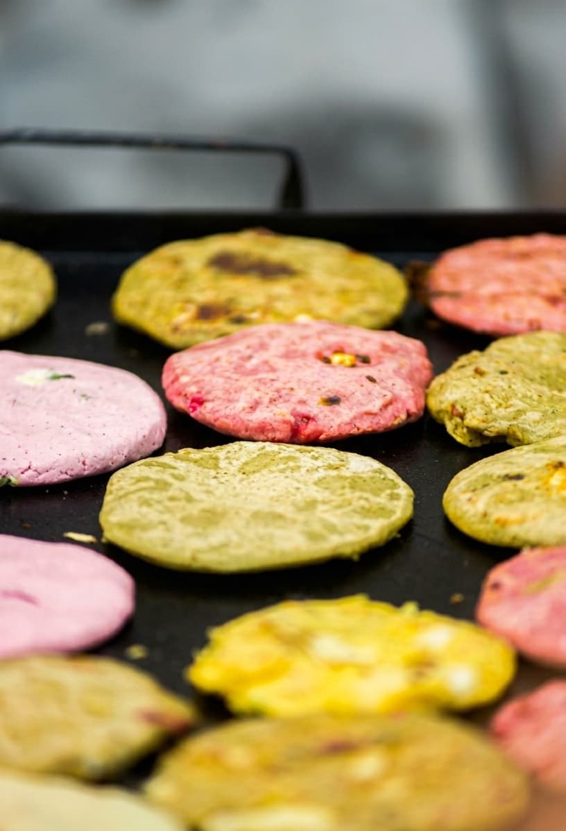 Artisanal Multi-colored Pupusas